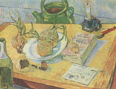 Vincent Van Gogh Still life:Drawing Board,Pipe,Onions and Sealing-Wax (nn04)